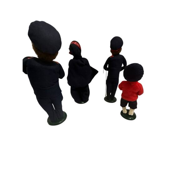 Byers Choice Salvation Army Carolers Set 4 Figurines Christmas Band Vintage Boy - Picture 10 of 13